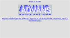 Desktop Screenshot of anglickoslovinskepreklady.advans.sk