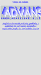Mobile Screenshot of anglickoslovinskepreklady.advans.sk